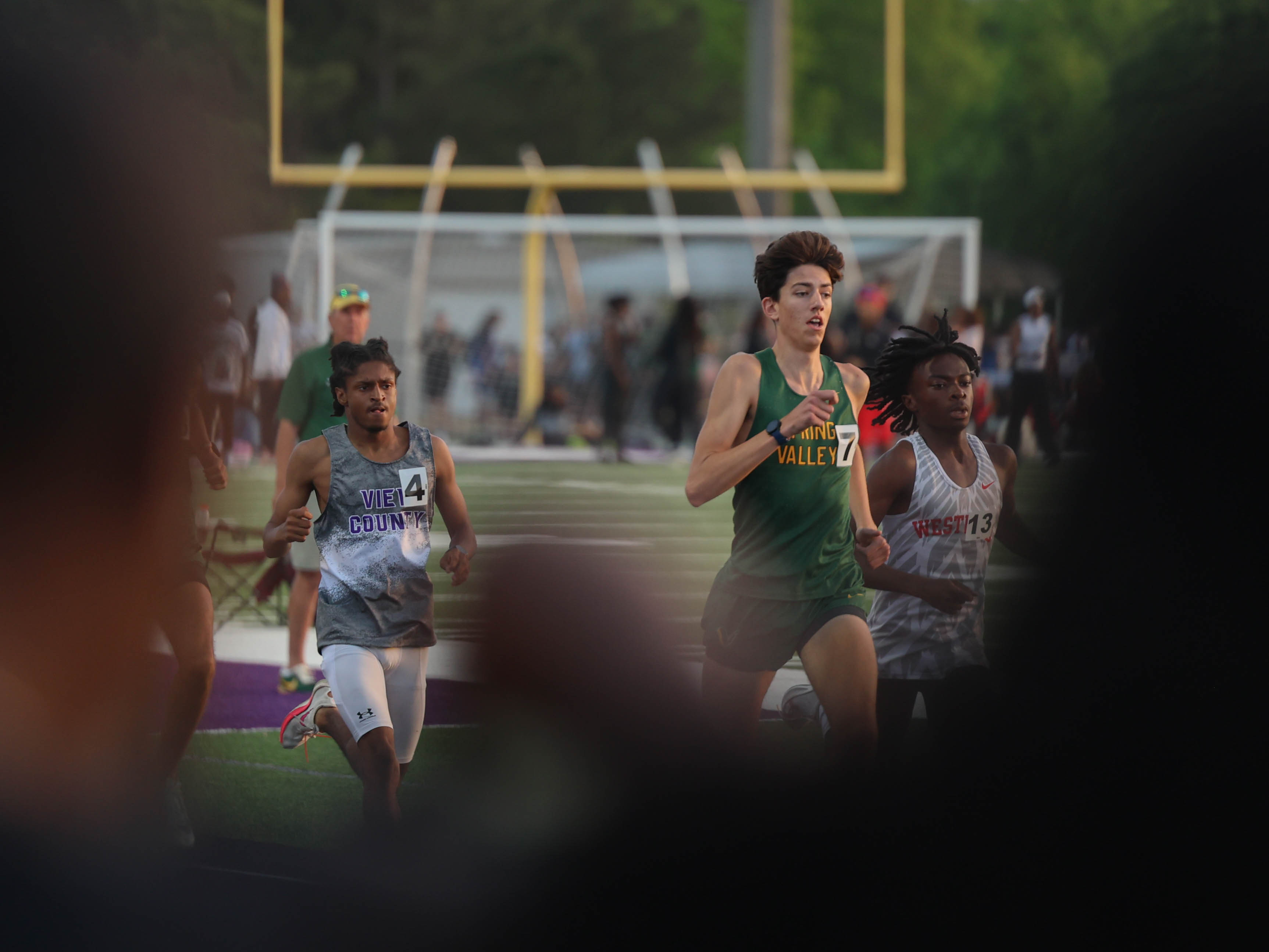 Through the crowd